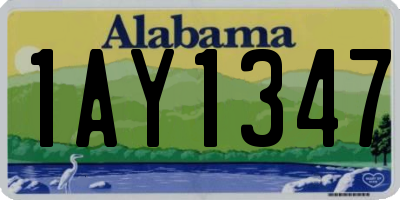 AL license plate 1AY1347