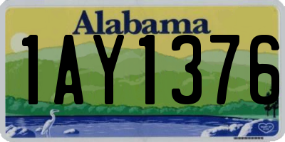 AL license plate 1AY1376