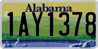 AL license plate 1AY1378