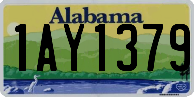 AL license plate 1AY1379