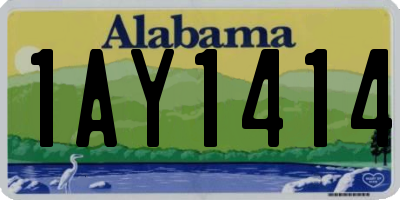 AL license plate 1AY1414