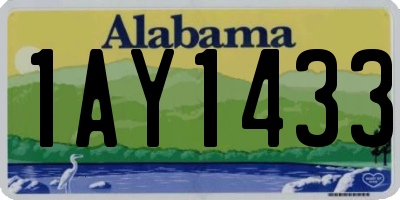 AL license plate 1AY1433