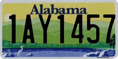 AL license plate 1AY1457