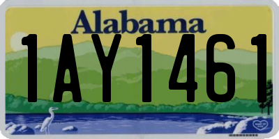 AL license plate 1AY1461