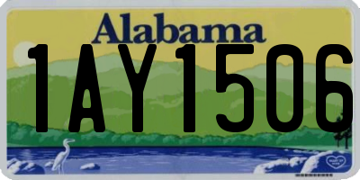 AL license plate 1AY1506