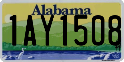 AL license plate 1AY1508