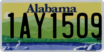 AL license plate 1AY1509