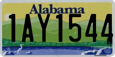 AL license plate 1AY1544