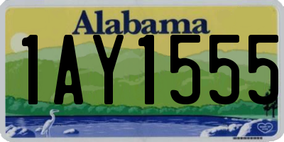 AL license plate 1AY1555