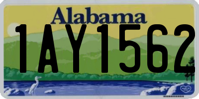 AL license plate 1AY1562