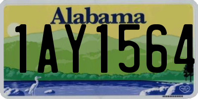 AL license plate 1AY1564