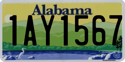 AL license plate 1AY1567