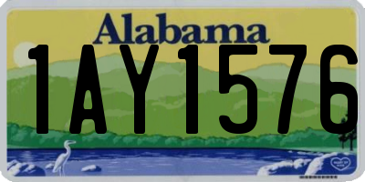 AL license plate 1AY1576