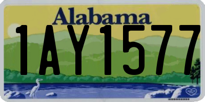 AL license plate 1AY1577