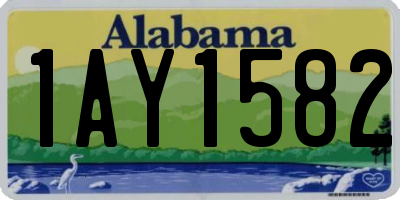 AL license plate 1AY1582