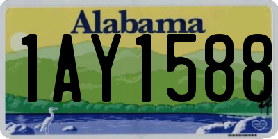 AL license plate 1AY1588