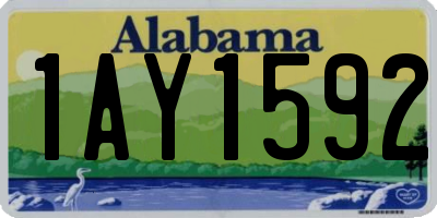 AL license plate 1AY1592