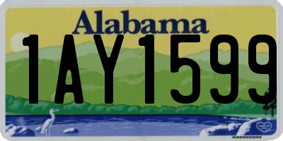 AL license plate 1AY1599