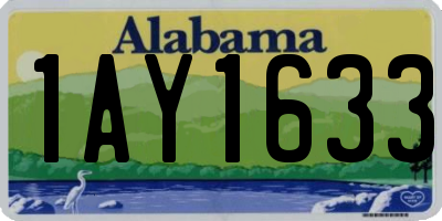 AL license plate 1AY1633