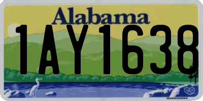 AL license plate 1AY1638