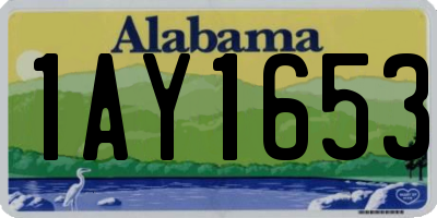 AL license plate 1AY1653