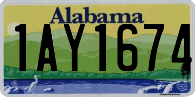 AL license plate 1AY1674