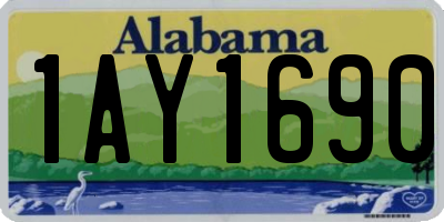 AL license plate 1AY1690