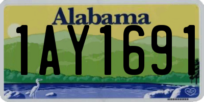 AL license plate 1AY1691