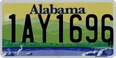 AL license plate 1AY1696