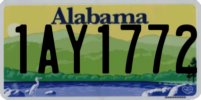 AL license plate 1AY1772