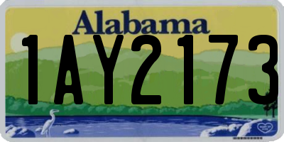 AL license plate 1AY2173