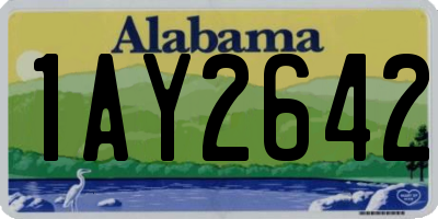 AL license plate 1AY2642