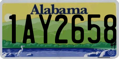 AL license plate 1AY2658