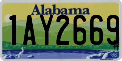 AL license plate 1AY2669
