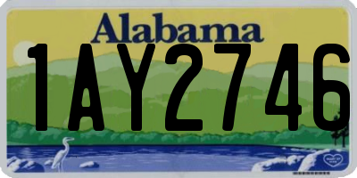 AL license plate 1AY2746