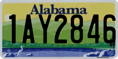 AL license plate 1AY2846