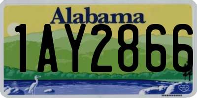 AL license plate 1AY2866