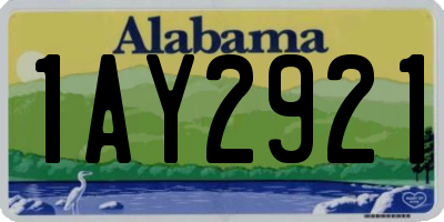 AL license plate 1AY2921