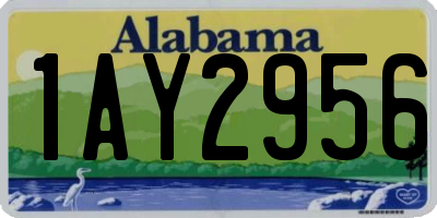 AL license plate 1AY2956