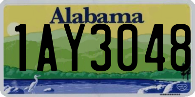 AL license plate 1AY3048