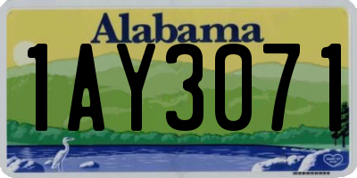 AL license plate 1AY3071