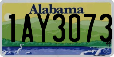 AL license plate 1AY3073