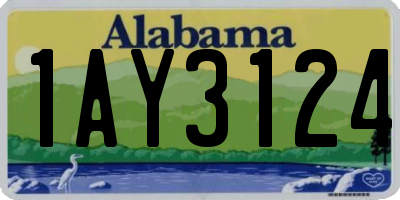 AL license plate 1AY3124