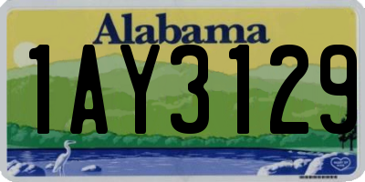 AL license plate 1AY3129