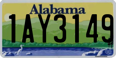 AL license plate 1AY3149