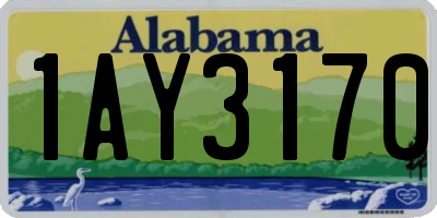 AL license plate 1AY3170