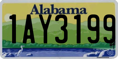 AL license plate 1AY3199