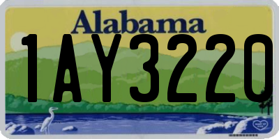 AL license plate 1AY3220