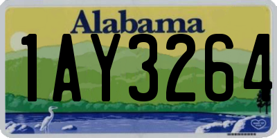 AL license plate 1AY3264