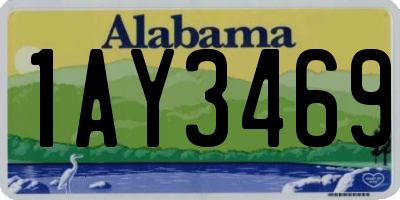 AL license plate 1AY3469